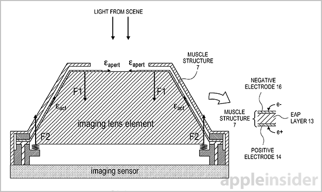 New Apple technology puts artificial muscle behind camera