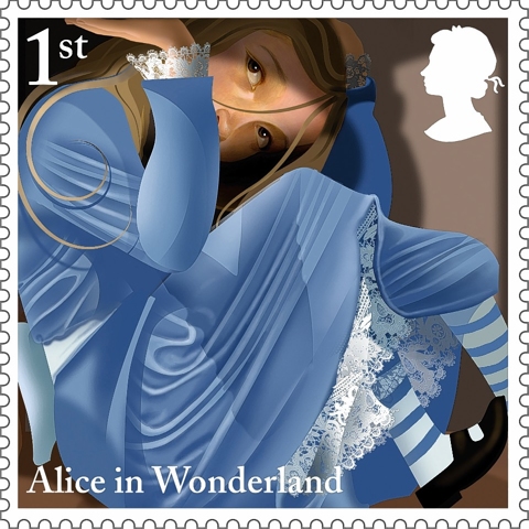 Alice In Wonderland stamps