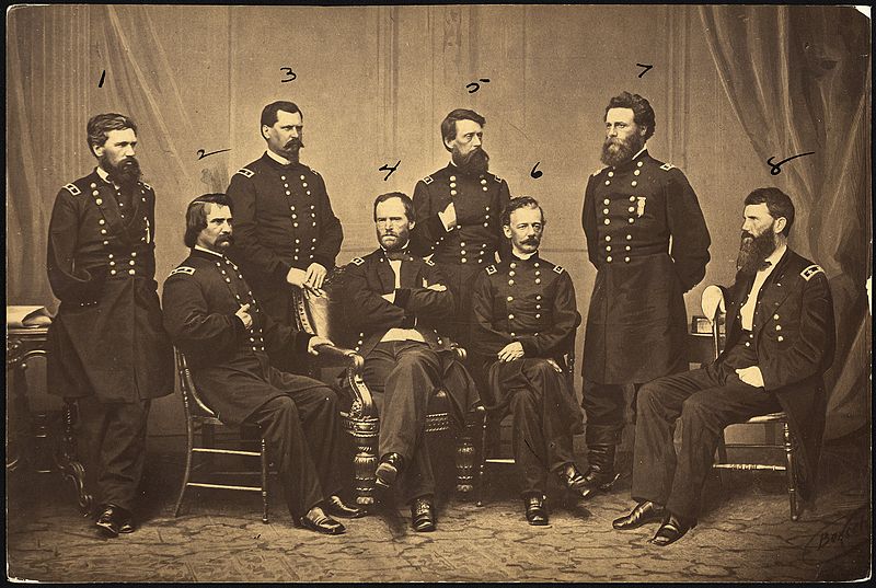 BARNARD_Sherman,_Commanding_Military_Division_of_the_Mississippi,_and_his_Generals,_1._Maj._Gen._O...._-_NARA_-_533374