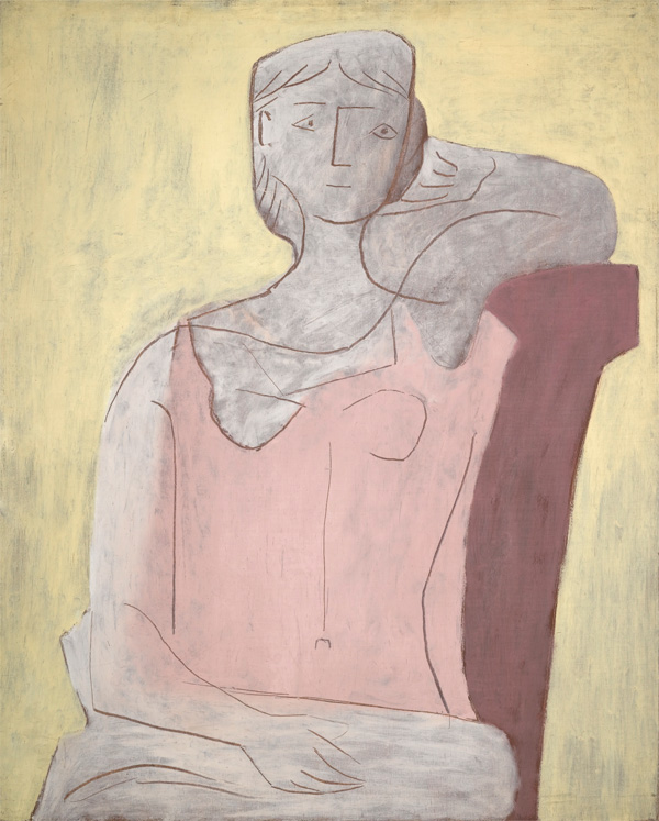 Pablo-Picasso_Femme-a-la-robe-rose_1917