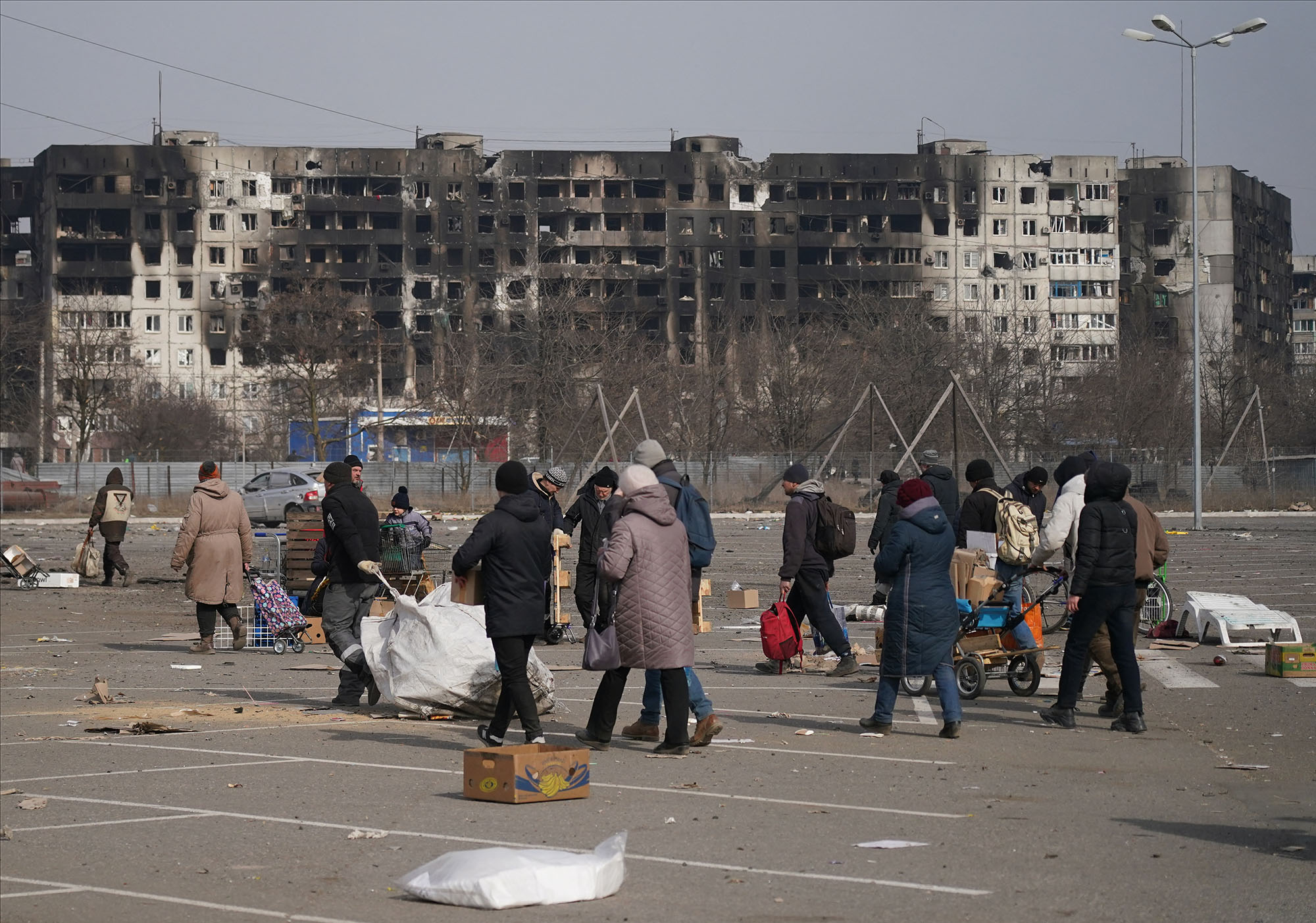 Мариуполь сегодня фото 2024. Украинское гетто. Террористический взрыв.