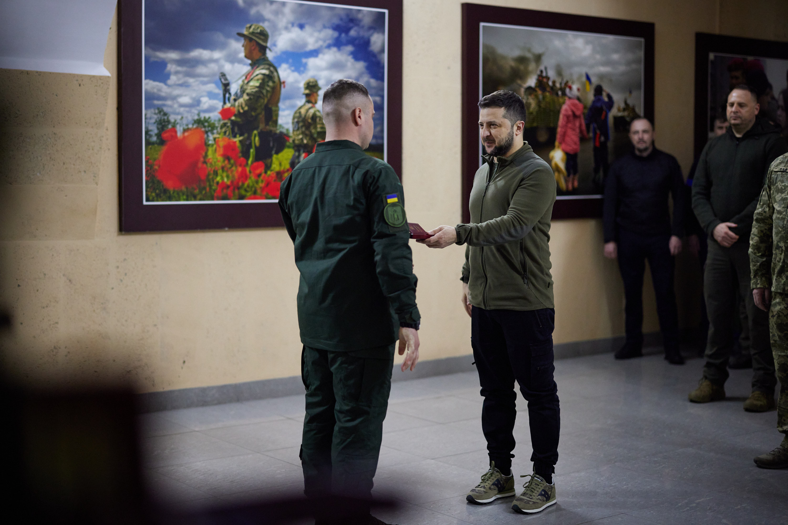 The awarding of soldiers of the National Guard of Ukraine. Photo: Official website of President of Ukraine