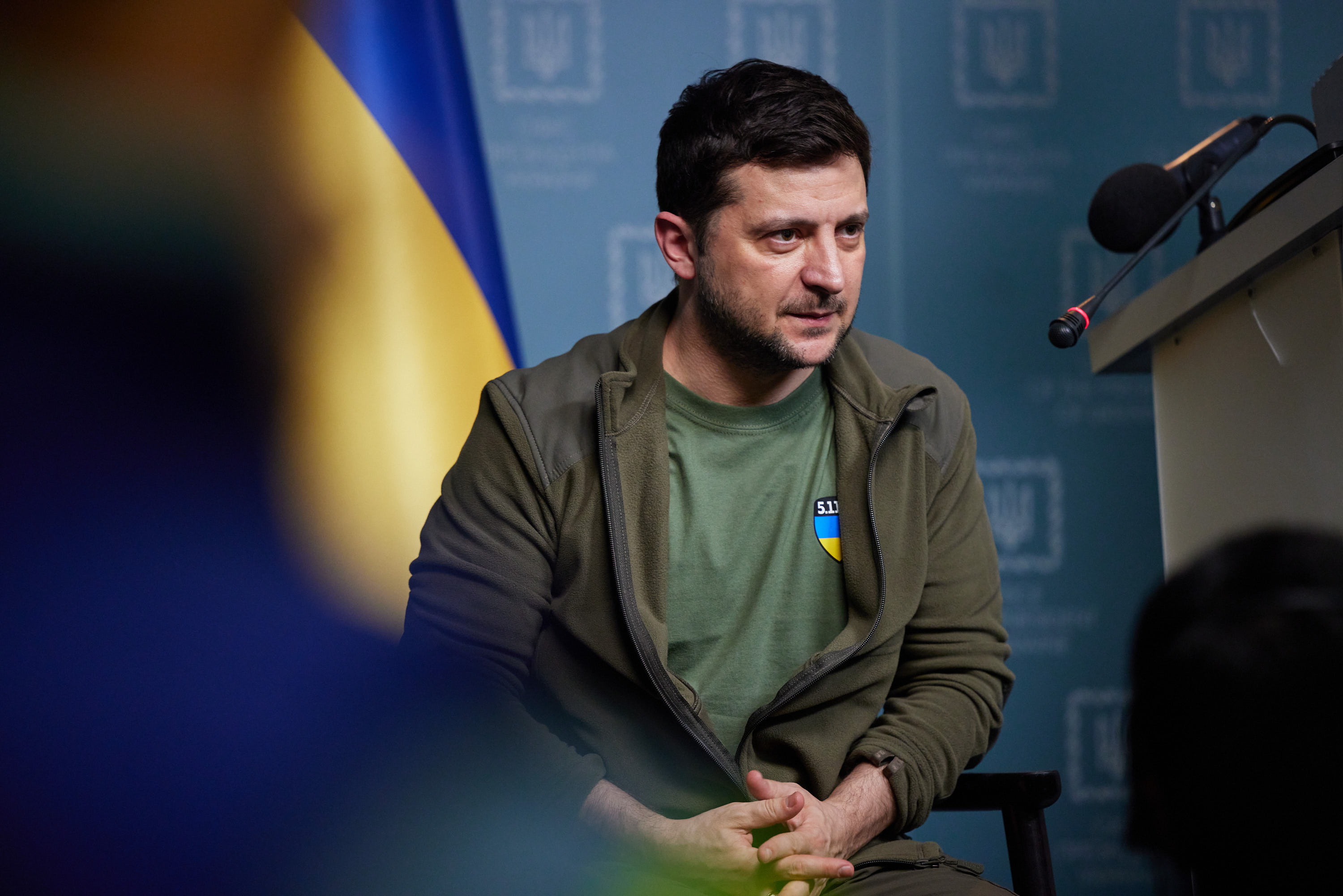 The Ukrainian President’s communication with foreign journalists on March 3, 2022  Photo: Official website of the President of Ukraine