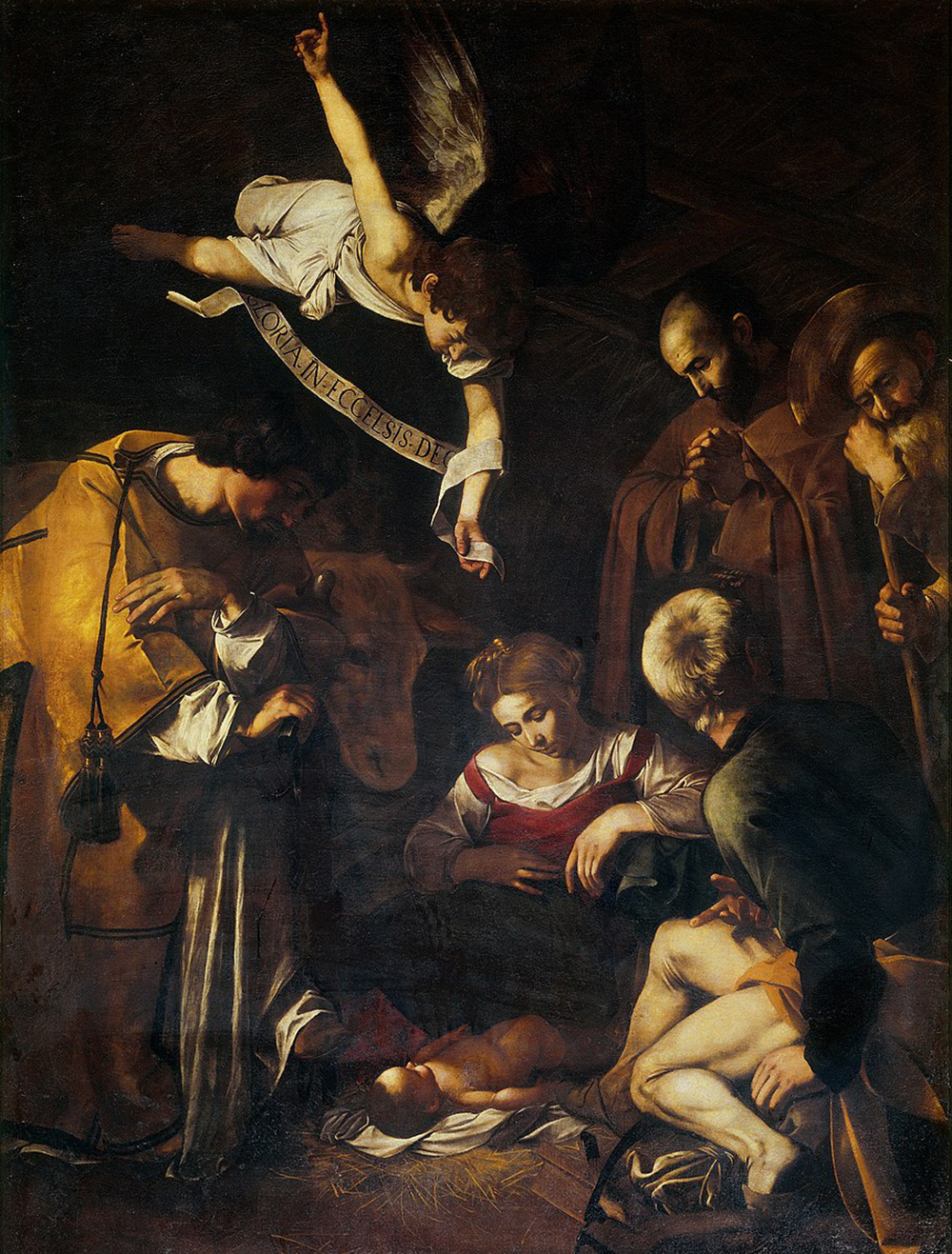 909px-Caravaggio-Nativity(1600)