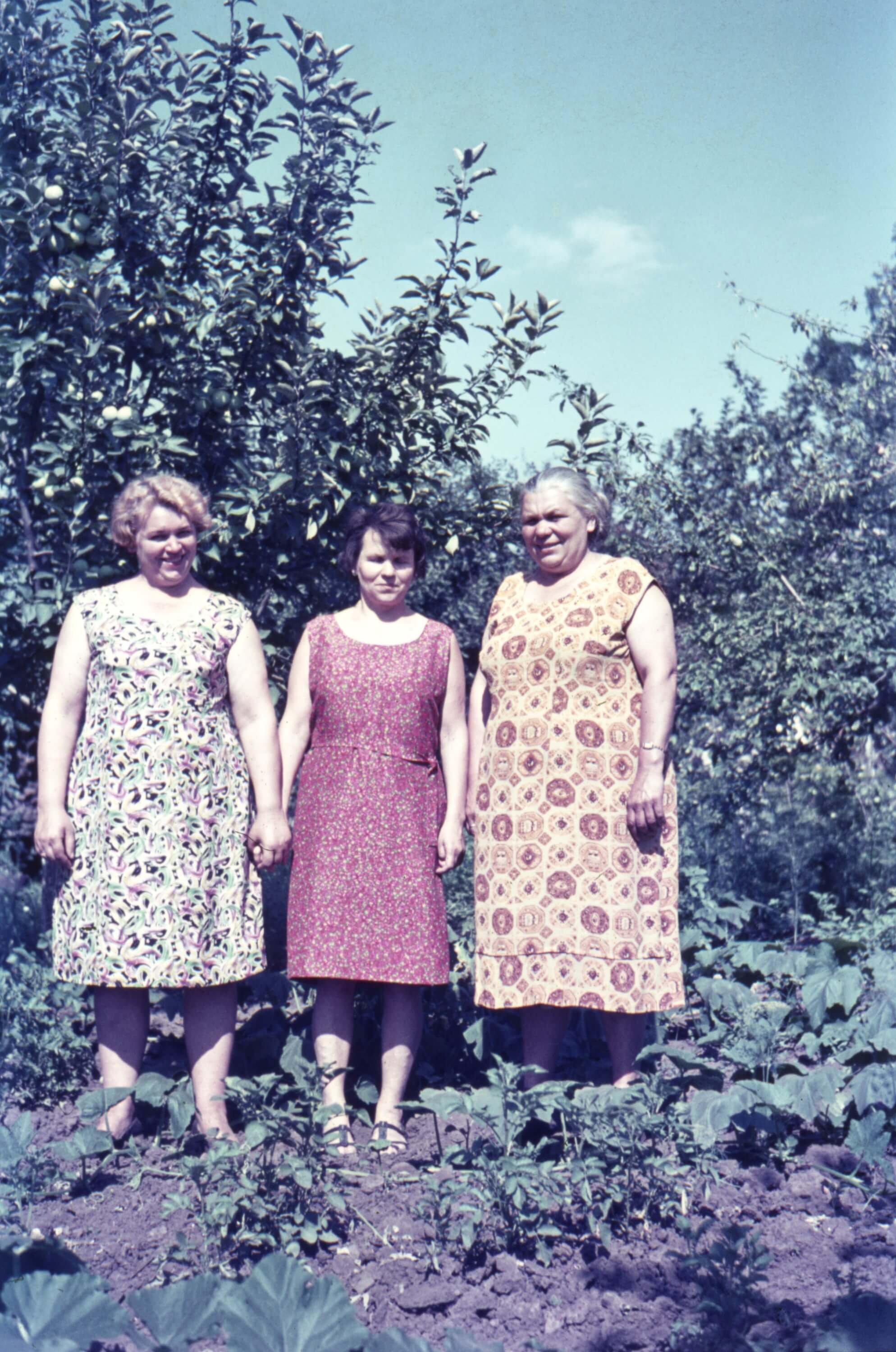 Бабуся (у центрі) із сестрами, Дебальцеве, 1970-ті роки