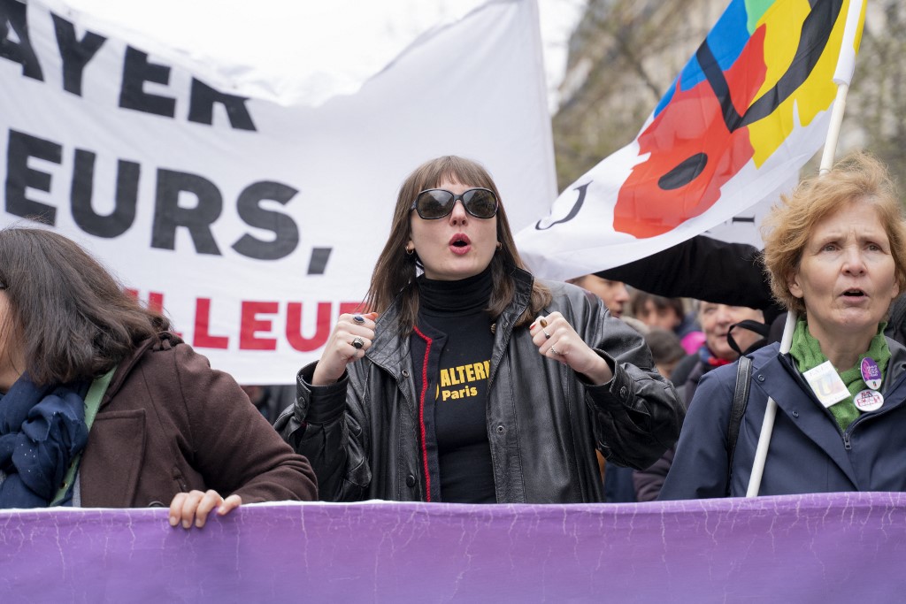 Матильда ​​Каяр у Парижі, 28 березня. Фото: Claire Serie / Hans Lucas / Hans Lucas via AFP