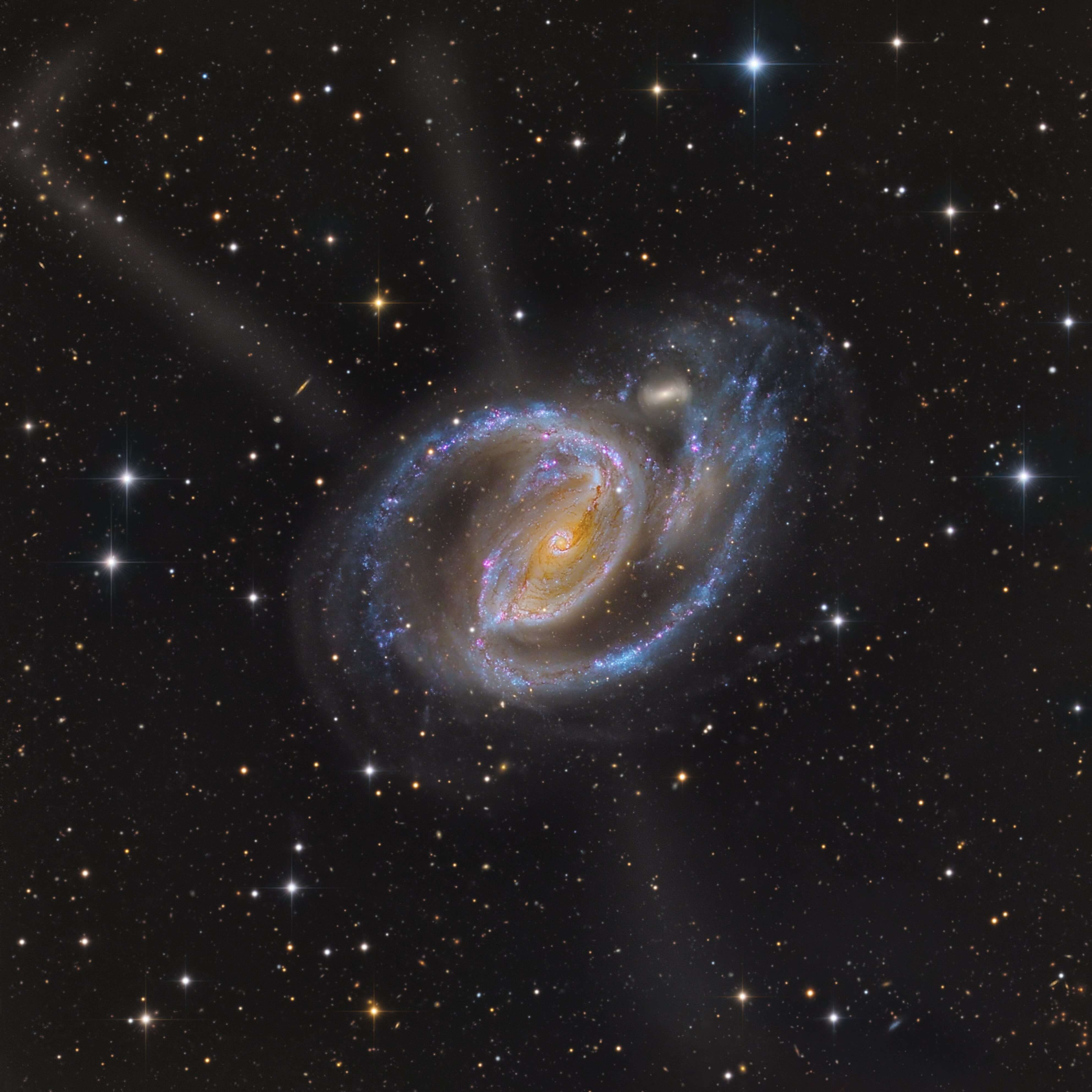 Galaxies NGC 1097 and Tidal Tails_1